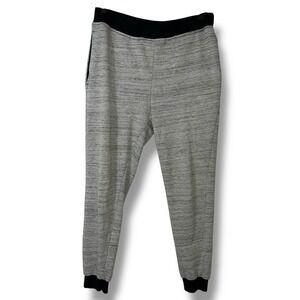 Elwood Men M Gray Marbled Jogger Pants Made in USA Cotton Blend Athleisure Retro